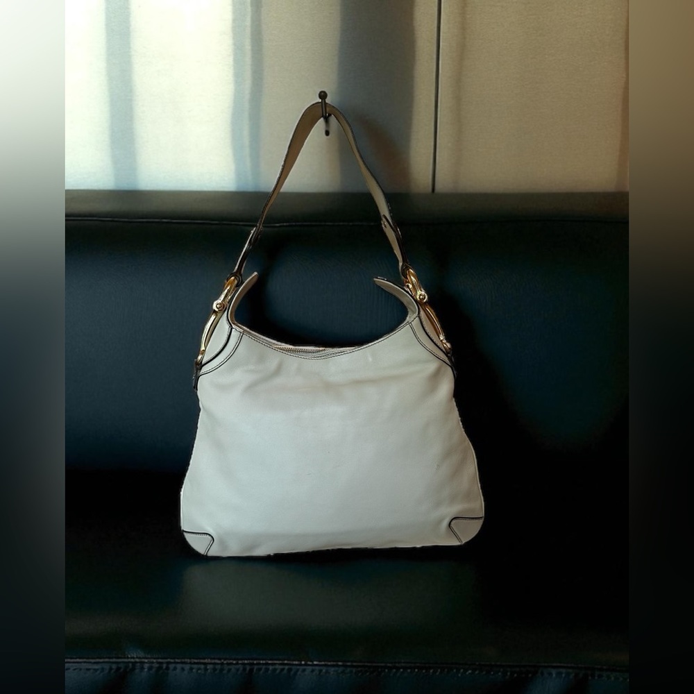 Gucci Cream Leather Hobo Bag - Picture 3 of 16